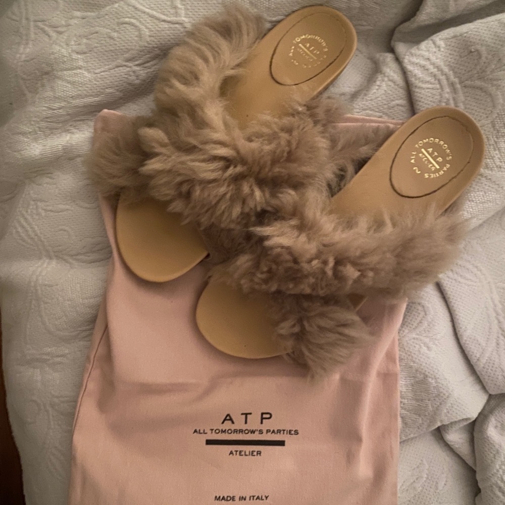 Gorgeous Italian slippers.  Run slightly small hence I need to  sell them!